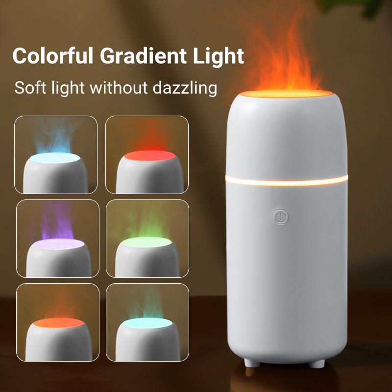 Flame Lamp Aromatherapy Diffuser Usb Air Humidifier For Home Car Mini Essential Oil Diffuser Ultrasonic Cool Mist Maker Fogger