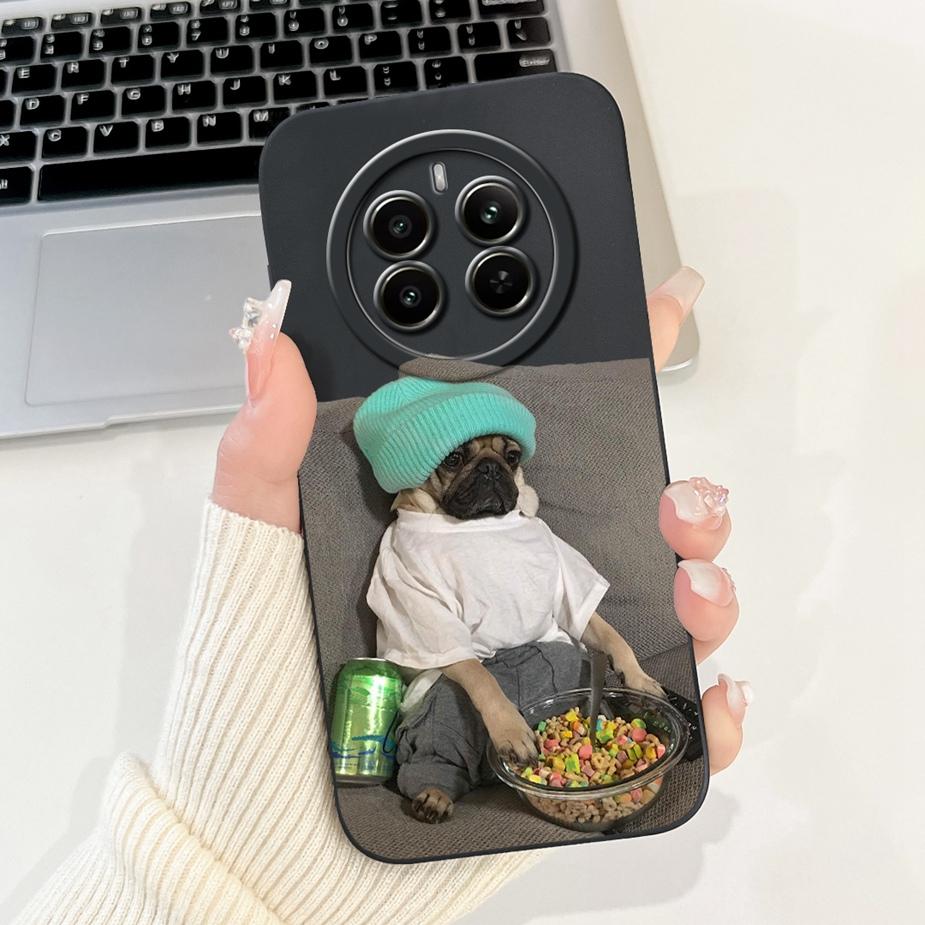 For Realme 12 Pro Plus Case RMX3840 Cute Cartoon Cover Soft Silicone Phone Case For Realme 12 Plus 12X Realme12 Pro + Bags Shell