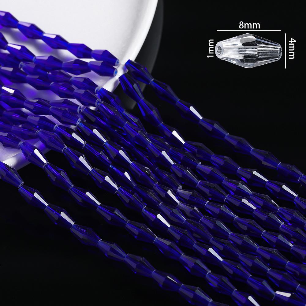 1 Strand About 50/67/72pcs Colored Faceted Bicone Glass Beads Spacer Beads for DIY Bracelets Necklaces Jewelry Making Supplies