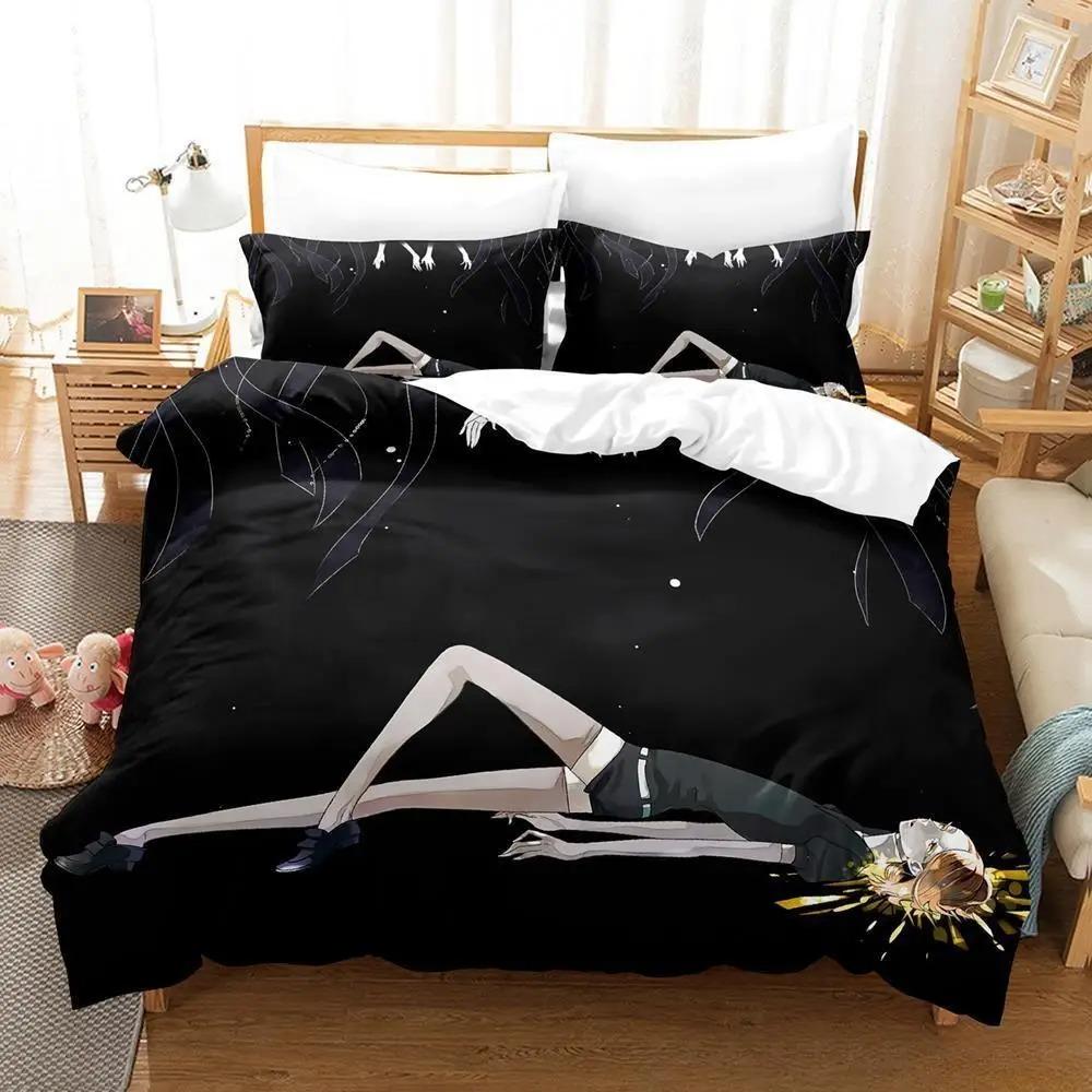 3D-Druck Anime Houseki no Kuni Bettwäsche-Set Einzelbett Twin Full Queen King Size Weiche Bettbezüge für Schlafzimmer von Erwachsenen und Kindern