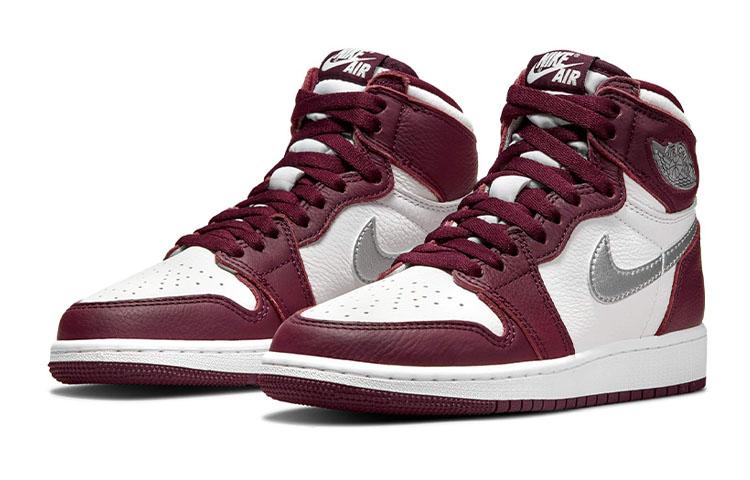 Jordan Air Jordan 1 Retro High OG 'Bordeaux' Comoda Versatile Pelle Bordeaux Ammortizzazione High top 575441-611