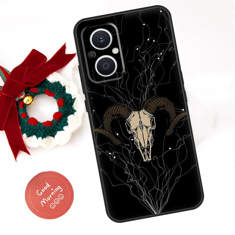 

Чехол-череп барана скелет ужасы Funda для OPPO Reno 13 F 14 10 11 12 Pro 12F 11F 14F 7 8 Lite OPPO Find X9 X8 X6 X5 Pro OPPO Reno11 Pro