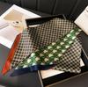 Korean Style Printed Polka Dot Double-Layer Scarf Decorative Silk Scarf for Commuting Spring/Summer Angled Hair Binding Scarf Neck Scarf Versatile
