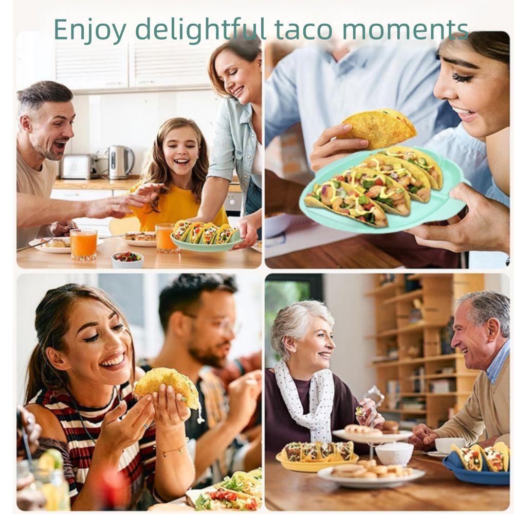 Reusable Silicone Taco Holder Portable Taco Display Stands Microwave Use Pancake Rack  Takeout