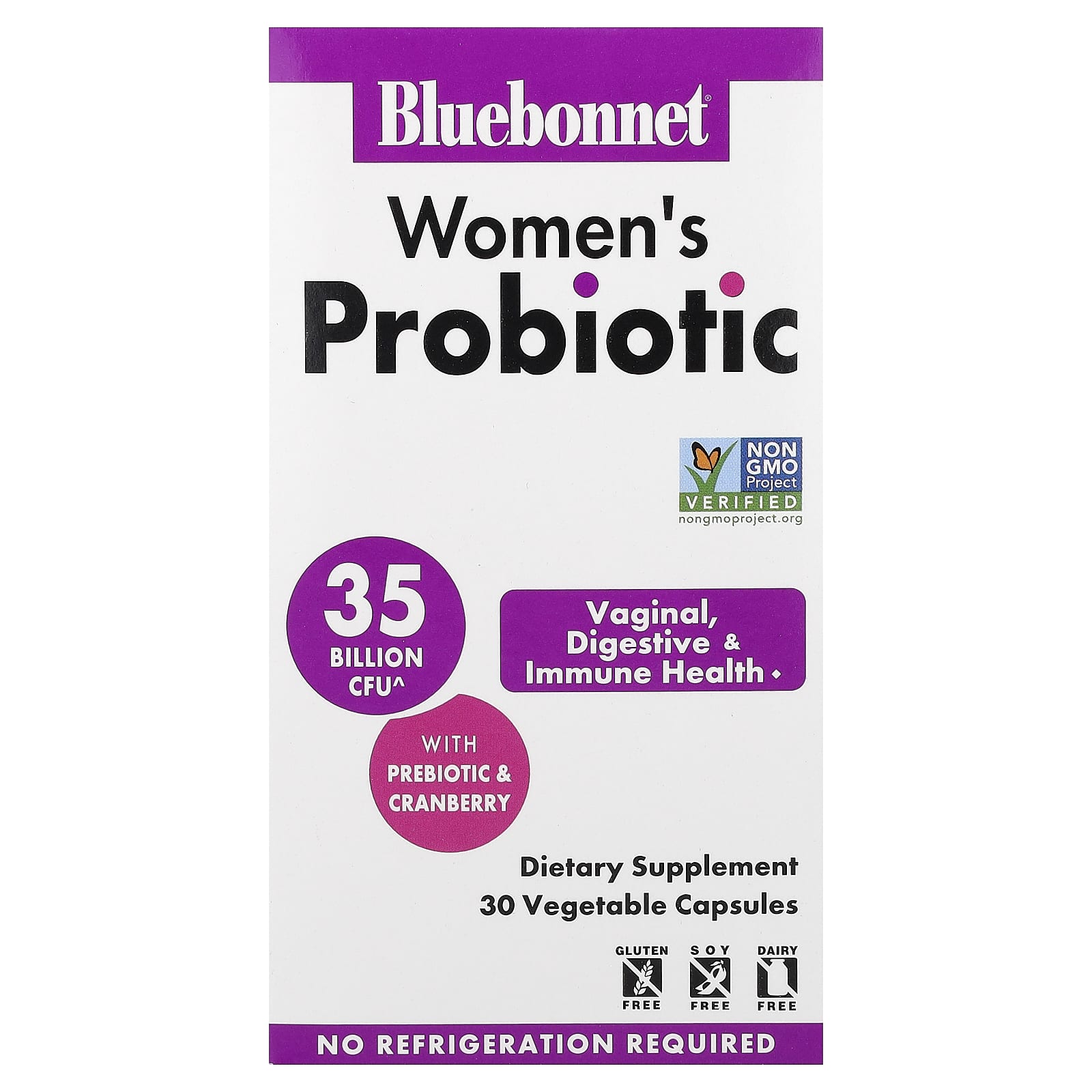 

Bluebonnet Nutrition, Women s Probiotic, 30 Veggie Capsules