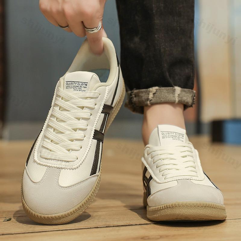 Fashion Men Sneakers PU Leather Fashion Casual Running Shoe Lace-up Men Tennis Skateboard Shoes Luxury Designer Zapatillas De Hombre