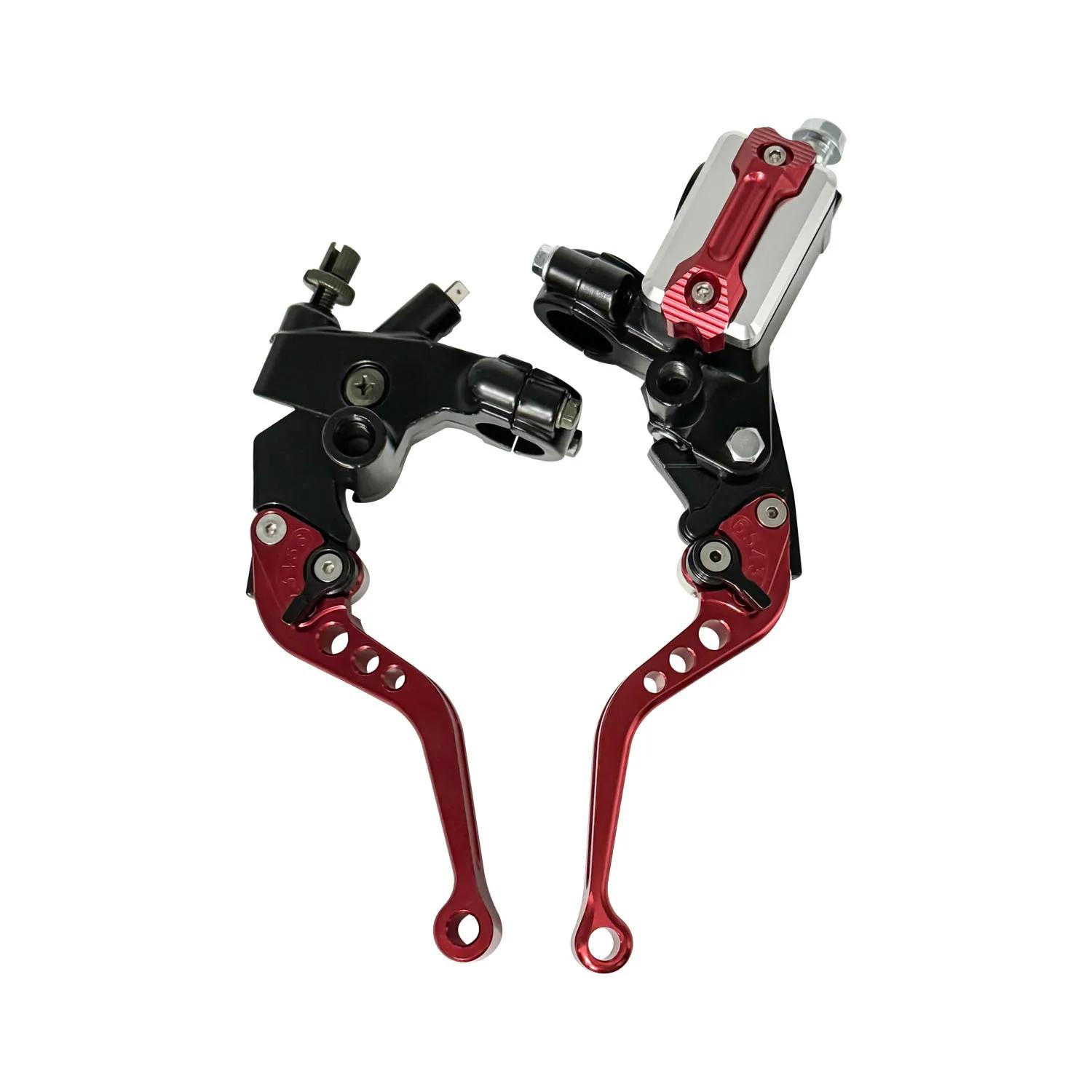 

Универсальный главный тормозной цилиндр мотоцикла 22 мм гидравлический рычаг сцепления регулировка рукоятки тормоза сцепления для мотоцикла Honda Yamaha красный