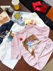 Girls' Korean Style Lightweight Cotton Cartoon T-Shirt