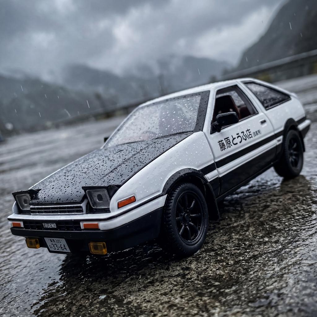 JDM 1:24 Toyota AE86 Alloy Metal Diecast Model Car Home Decoration And Collectibles Hobby Display Ornaments Holiday Present Gift