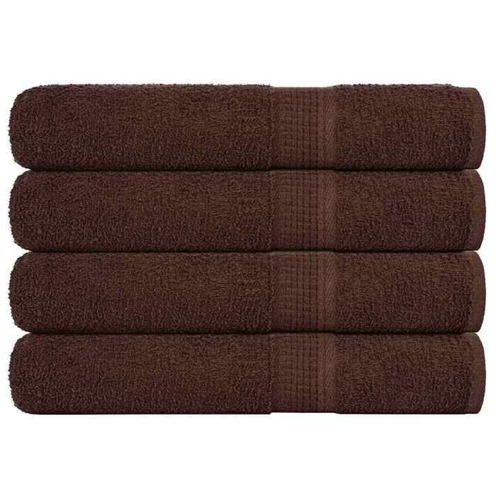 VidaXL Sauna Towels 4 Pcs Brown 80x200 Cm 360 G/m² 100% Cotton, Towel, Bath Towel, Cotton Towel 136768