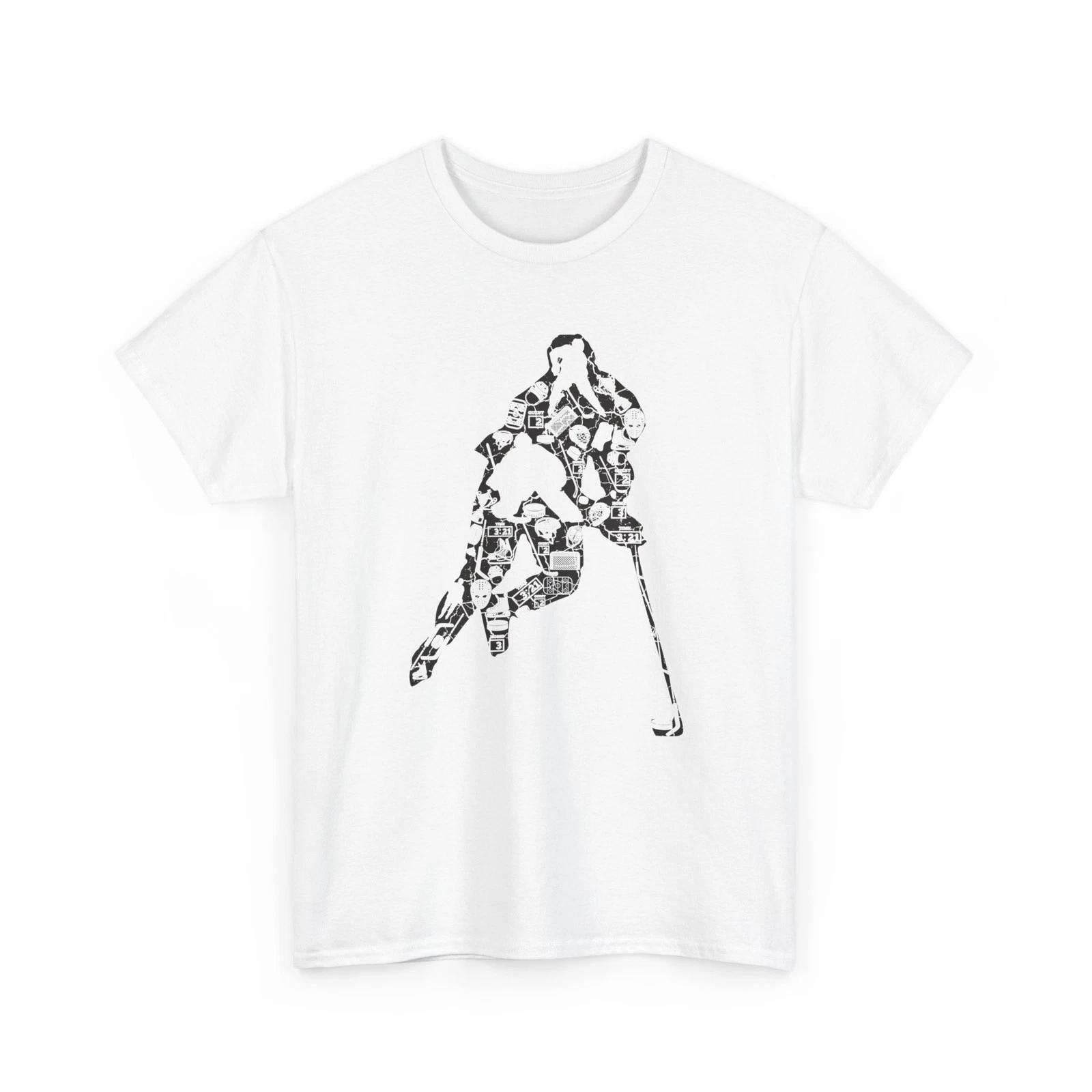 Hockey Player T shirt, Sports Hockey Ice Hockey Lovers Men Boys Shirt L