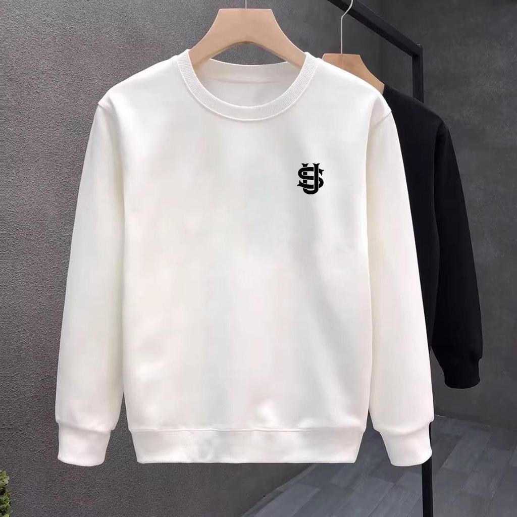 European & American Trendy Brand Loose Men's Round Neck Hoodie - Autumn/Winter Collection