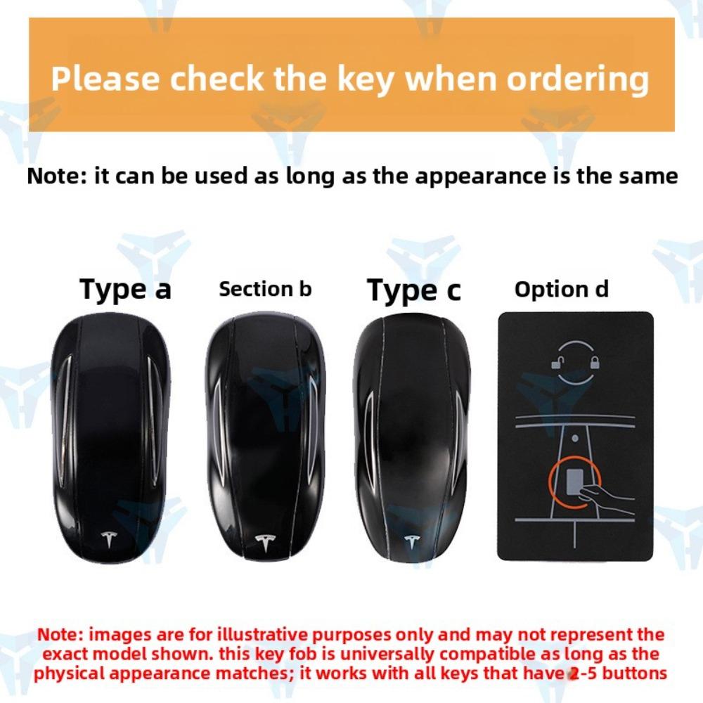 Für Tesla Model 3 Y X S Schlüsselanhänger Abdeckung Kartenhalter Lederetui für Autoschlüssel