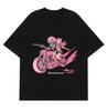 2025 Summer Fashion Retro Skull Print T-shirt Loose and Casual Men's and Women's Short-sleeved Cotton Couple Tops