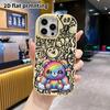Phone Case: 2D Flat Design Suitable for iPhone 18 17 16 15 14 13 Pro, Couple Style, Rainbow Gradient Little Bear, Christmas and Halloween Gift