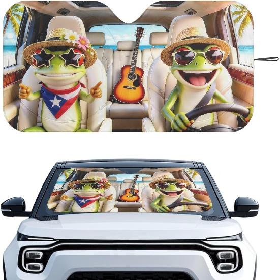 Fashion Cat Car Window Shades Foldable Car Windshield Sunshades Automotive Windshield Sunshades Keep Cool UV Rays Protection for Most Sedan Truck Van