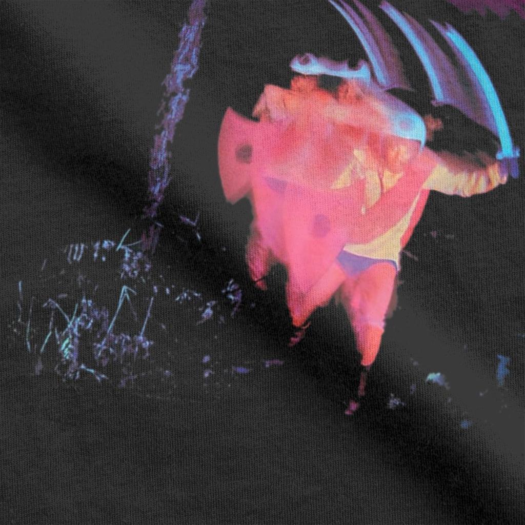 Men T-Shirt Black Official Paranoid Motion Trail Sabbathes Cotton Tee Short Sleeve British Rock T Shirts Crew Neck Clothing