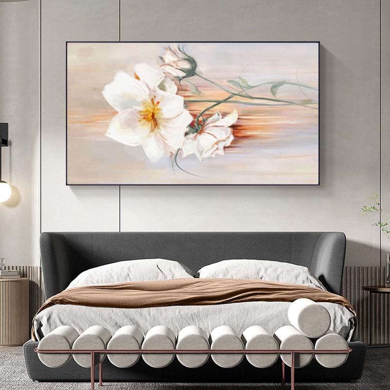 Poster modern de artă de perete cu flori, imprimare nordic, minimalist, crin, imagine pe pânză, pentru decorarea peretelui dormitorului, pictură pentru camera de zi, culoar