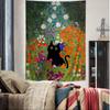 Black Cat Van Gogh Hippie Wall Hanging Tapestries Bohemian Wall Tapestries Mandala INS Home Decor