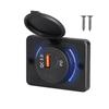 Professional Dual QC3.0 Fast Charger Panel Mount Socket 12-24V - Quick Charge 3.0 for Cars, Trucks & Marine with LED Indicator
