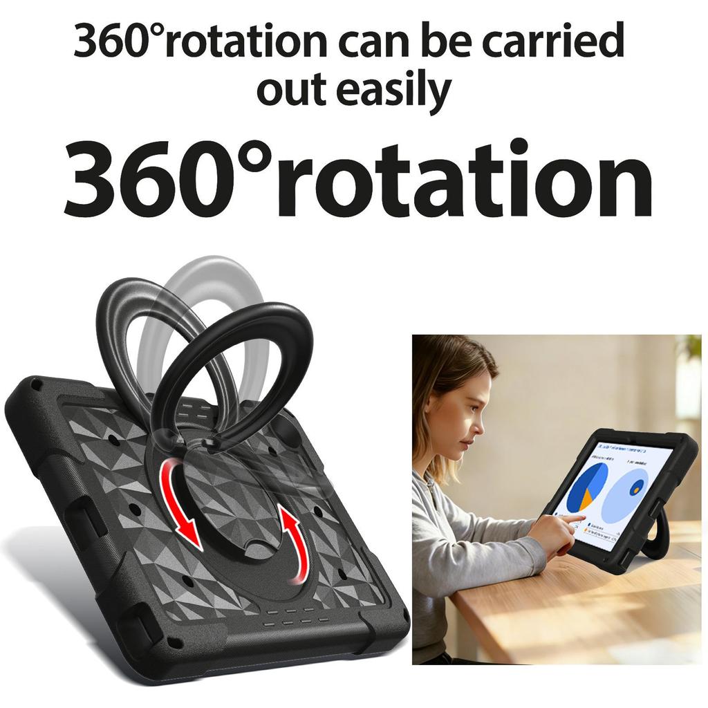 Rotating Stand Protective Case for Tab A11/A9/X115/110/133/135 Tablets - Anti-Drop Cover