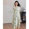 Demana Oriental Garden New Chinese Style Printed Two-Piece Dress Set