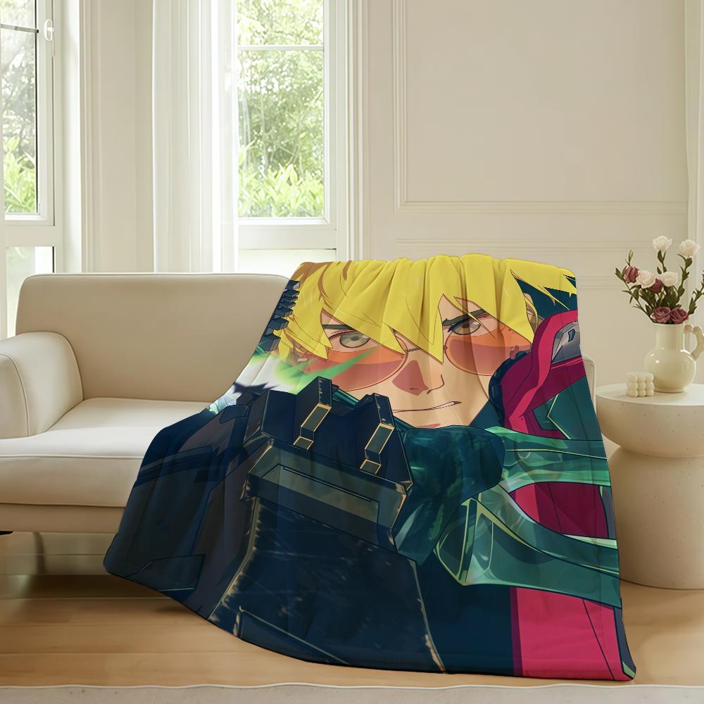 Adventure Anime T Ttrigun Blanket For Sofa Office Bed Plane Travel Sleep Read Relax Camping Soft And Warm