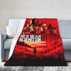 RDR Video Game Plush Blanket for Girls and Boys  Soft Flannel Throw for Bedroom Super Warm Custom DIY Bedspread Birthday Gift