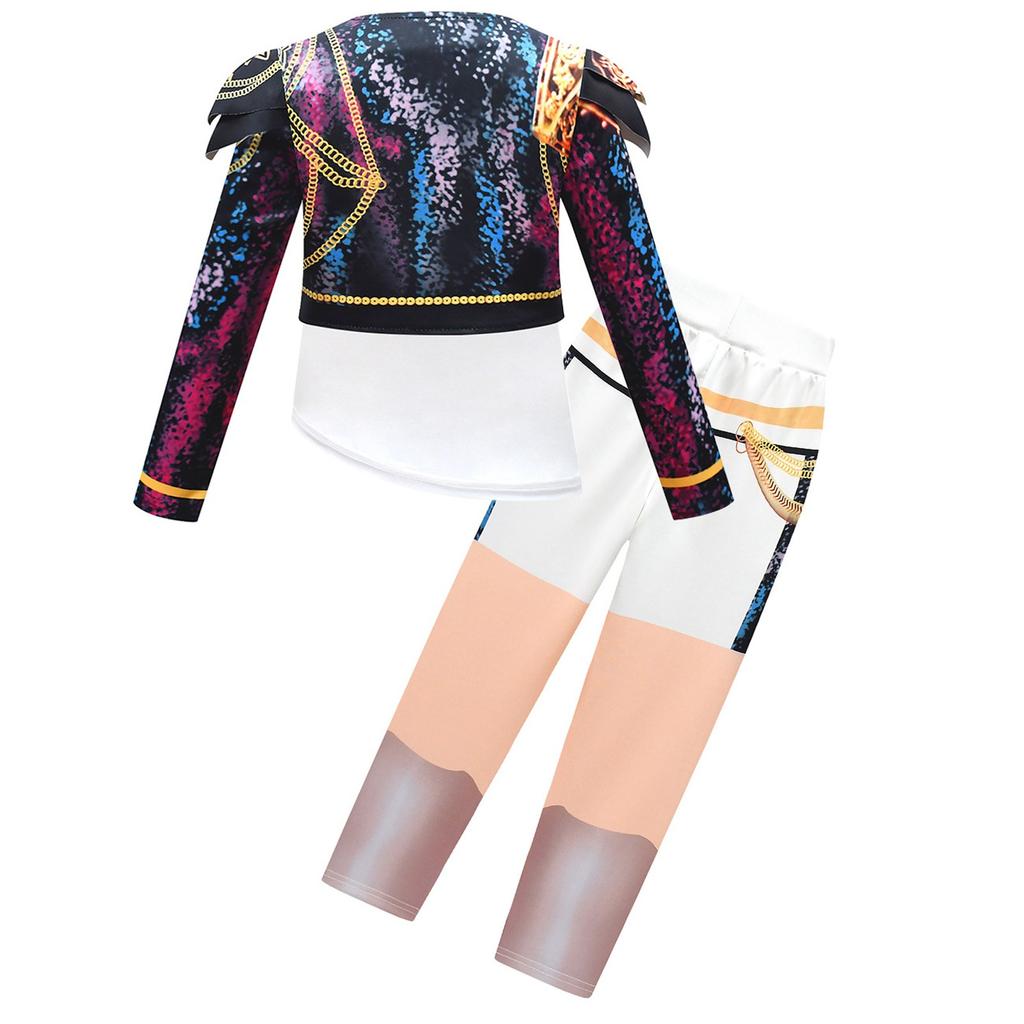 Children's Fashion Casual Short Sleeve Pleated Skirt
