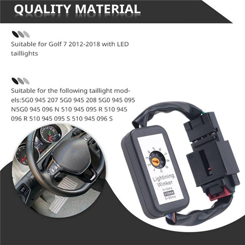 Прочный-2 шт. Динамический светодиодный модуль-дополнение для заднего фонаря, указатель поворота, кабель-провод для заднего фонаря Golf 7