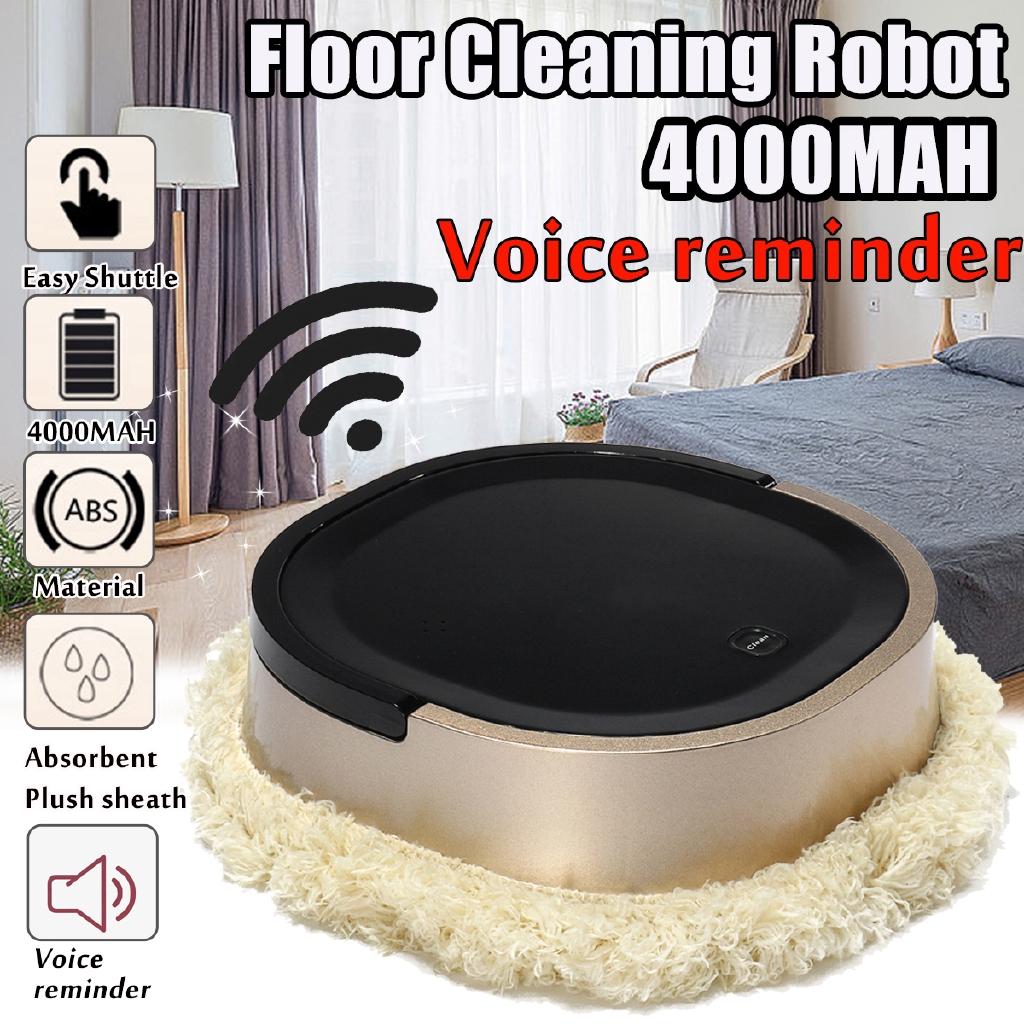 

Беспроводная бытовая автоматическая бытовая швабра для мытья пола Робот для уборки пола 3,5 Вт золотой