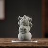 China-Chic Style Awakening Lion Green Sand Stone Tea Pet Small Ornaments Landscape Decoration Creative Auspicious Animals