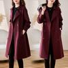 Fashion Spring Slim Long Windbreaker Coat Women Chic Overcoat