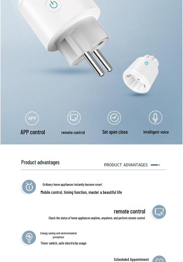 Zigbee Tuya WiFi Smart Plug with Alexa & HomeKit Support