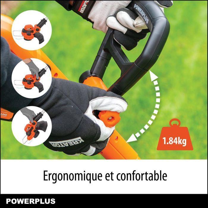 Powerplus Dual Power String Trimmer Battery Powdpg75420 - 20 V and 250 Mm Ø, Battery and Charger Included- 2 In 1