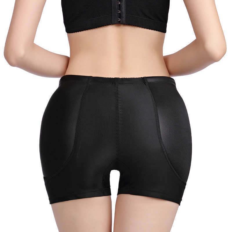 Seamless Butt-Lifting Padded Hip-Widening Butt-Enhancing Body-Shaping Invisible Underwear (With Padded) M чёрный