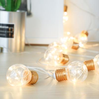 Copper Globe Bulbs Led String Fairy Lights Outdoor Patio Cafe Copper Globe Bulbs Led String Fairy