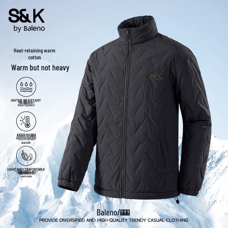 Baleno Herren S&K Stehkragen Gepolsterte Winterjacke