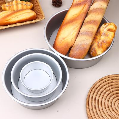 1 Stück Runde Kuchenform mit abnehmbarem Boden Aluminium DIY Käsekuchen Gebäckform Antihaft Dose Küche Kuchenform Werkzeuge 4/6/8/10 Zoll