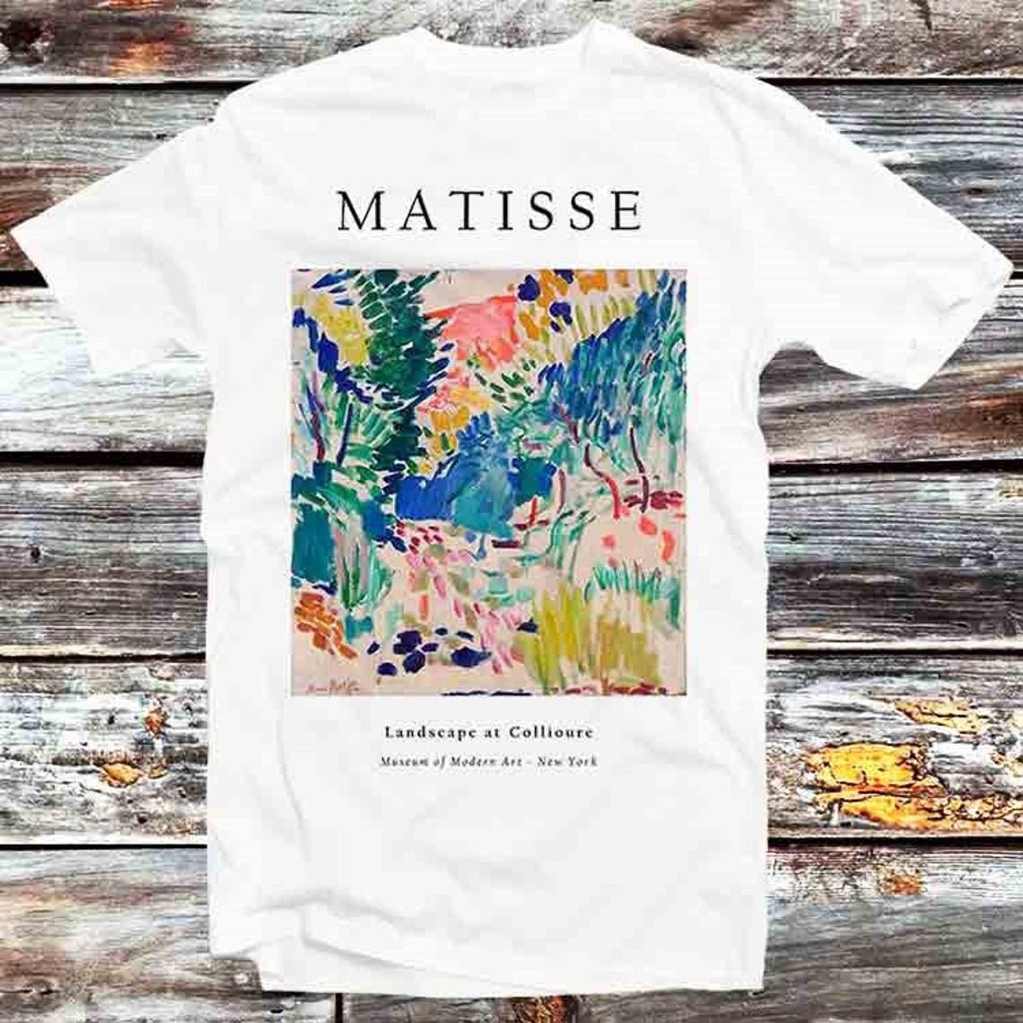 

Henri Matisse Landscape At Collioure Art T Shirt Mens Womens Tees Top Vintage Retro Cool G Unisex Tee S
