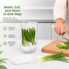 Sealed Lid Herb Storage Box Clear Water Culture Container New Fridge Storage Box  Kitchen Use