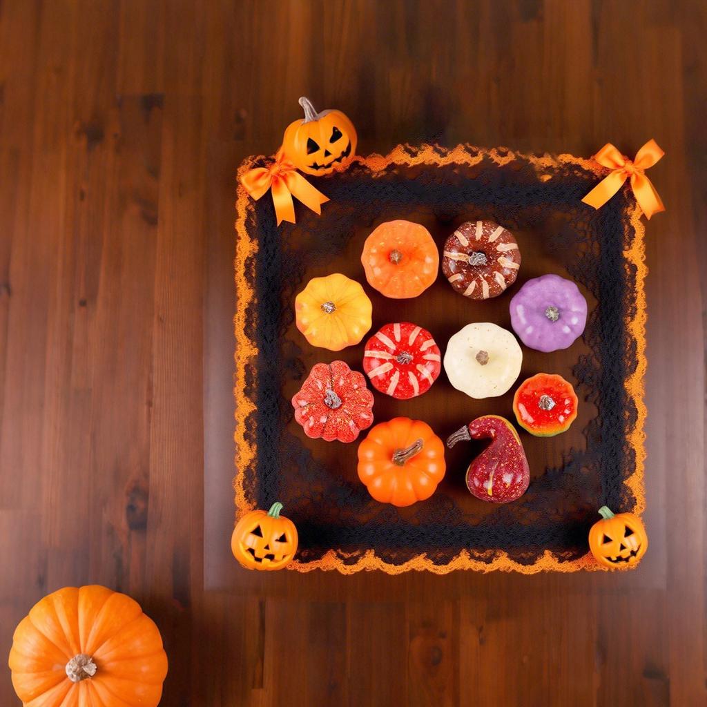 Simulation Vegetables Halloween Harvests Foam Pumpkin Restaurant Window Decorations Thanksgiving Photo Props