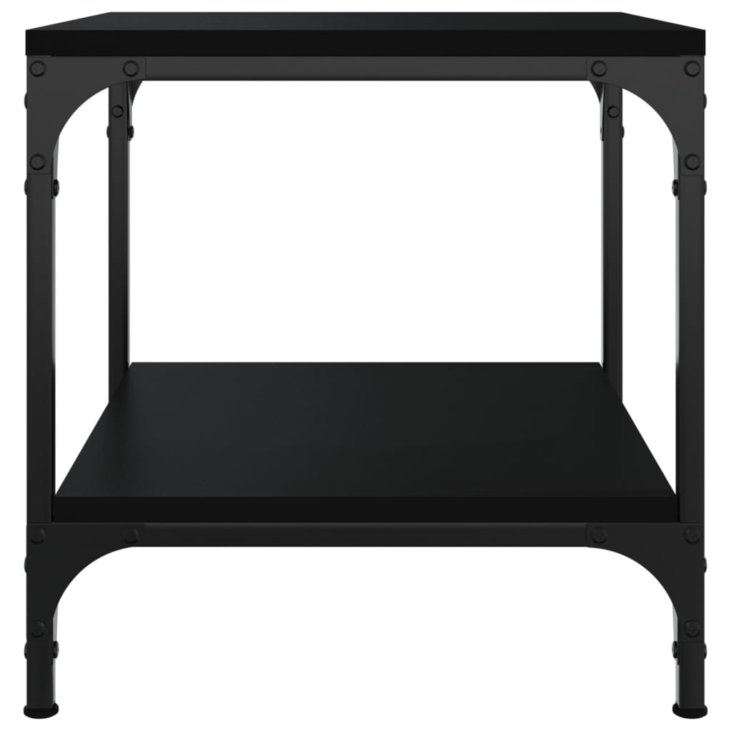  Side Table, Black, 40x40x40 Cm, Wood-based Material