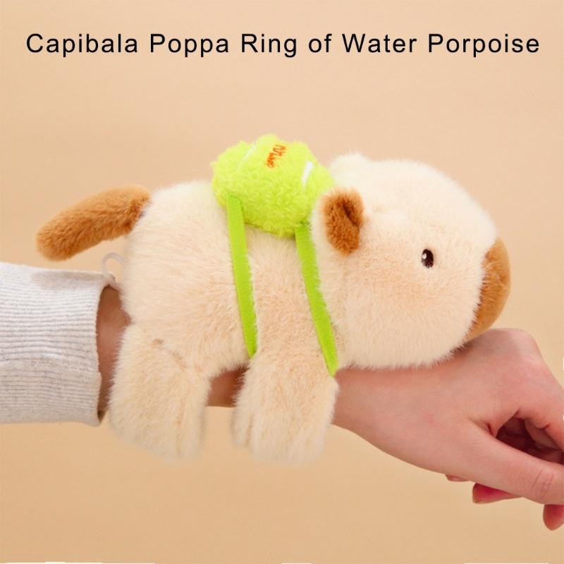 Capybara Plüscharmband Spielzeug für Kinder Geburtstagsgeschenk Armband Stofftiere Adorkable Capybara Lustiges Geburtstagsgeschenk