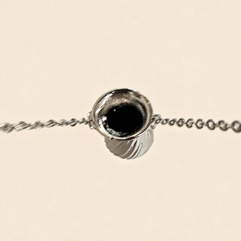 Gentle Style Silver Vase Pendant Necklace with Colorful Daisy Accents