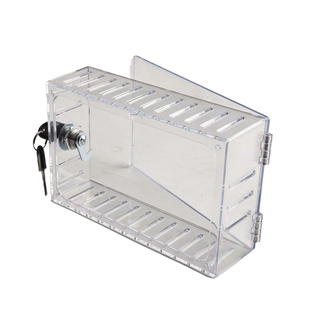 Clear Thermostat Box 20*12*5.7cm Combination Lock Box Resistant To Discoloration Versatile Use Clear And Transparent