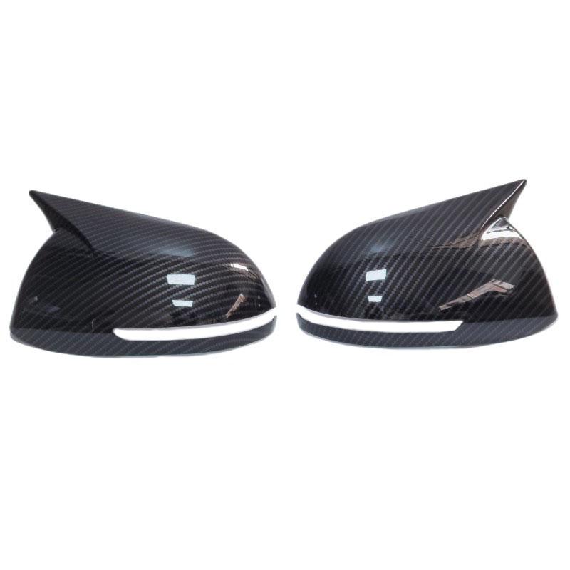 For KIA K2 2011-2016 RIO 3 2011-2017 Car Rearview Side Mirror Cover Sticker Wing Cap Exterior Door Case Trim Carbon Fiber Look