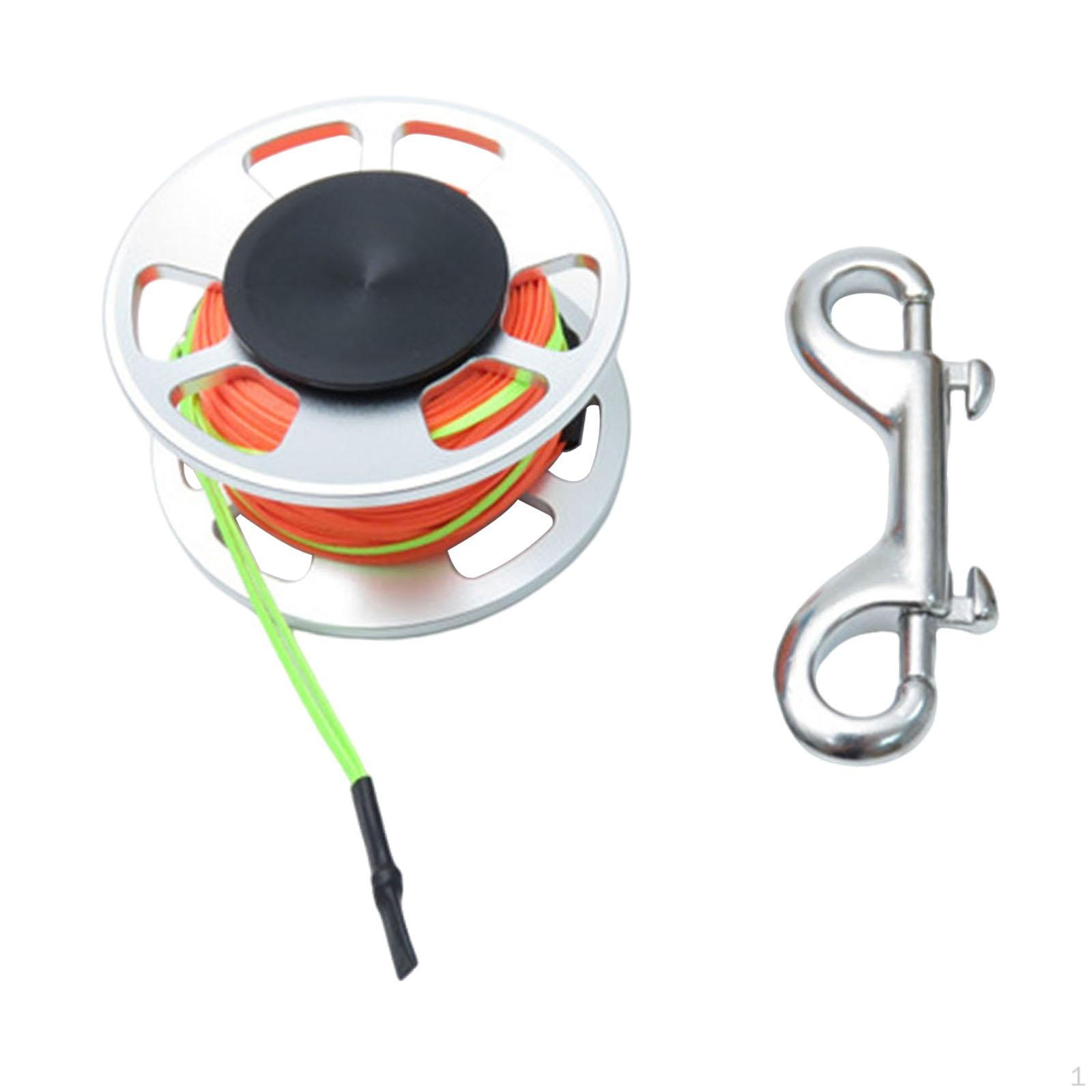 

Компактная катушка для дайвинга с двойной защелкой для занятий водными видами спорта серебряный