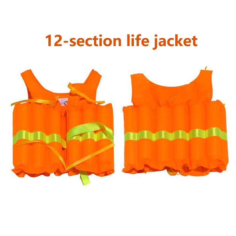 Safety Life Vest Swimming Jacket Drifting Swimming Buoyancy Jacket Water Sports Solid Foam Survival Vest For Adults Children A
