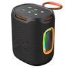 25W Portable BT Speaker with RGB Lights, Outdoor Waterproof Sound Box, 76mm Booming Bass, AUX U Disk TF Card Music